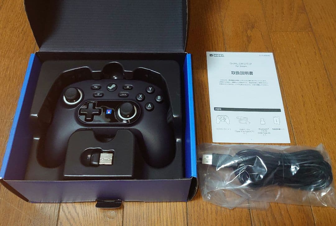 ホ*ー様 HORI ワイヤレスホリパッド for Steam ミッドナイトブラッ