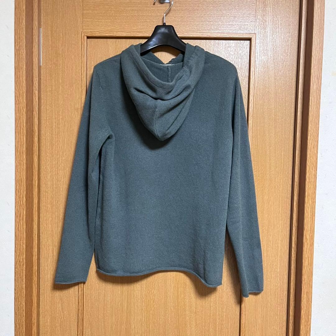 ギャルリーヴィー スコットランドカシミヤフーデッドプルオーバー