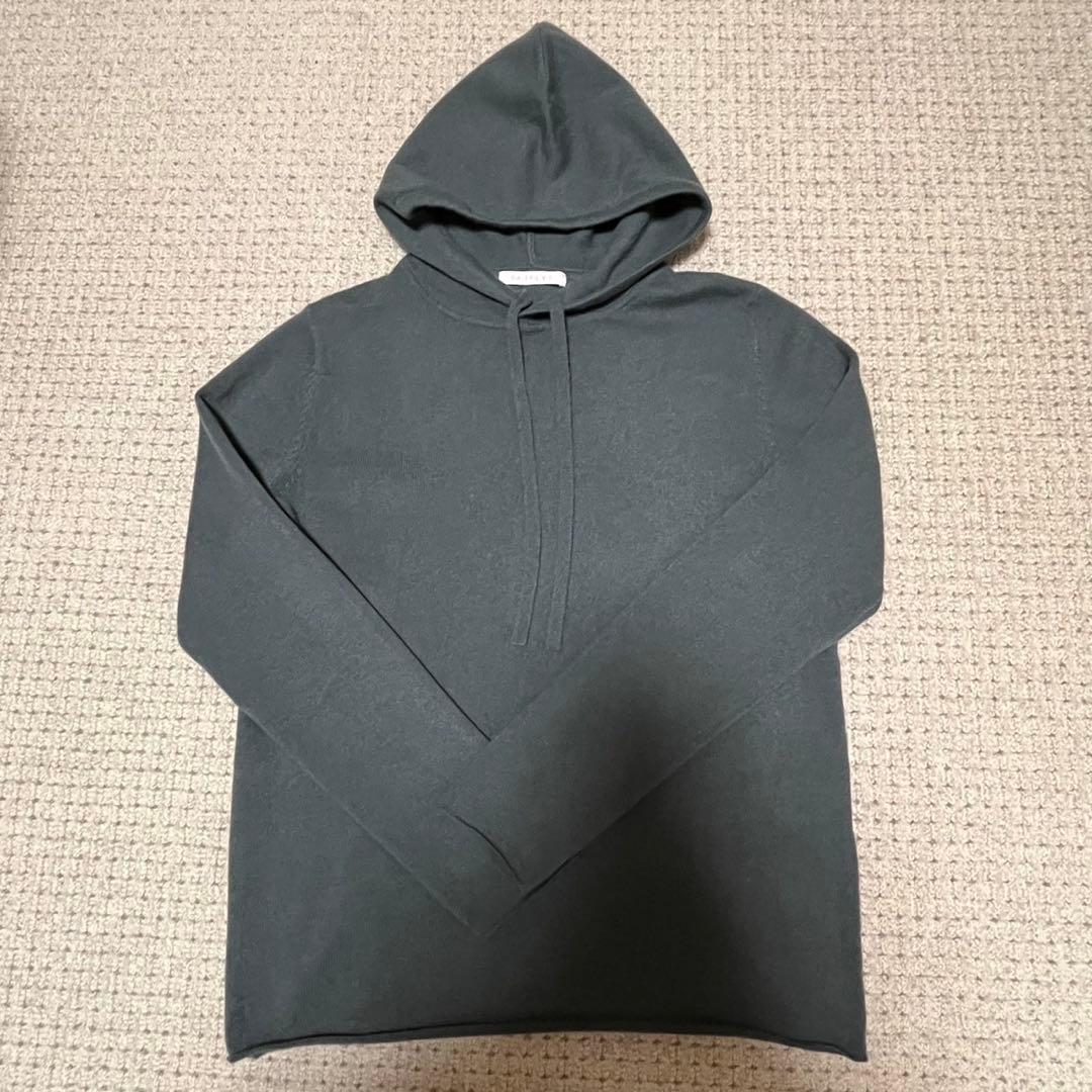 ギャルリーヴィー スコットランドカシミヤフーデッドプルオーバー