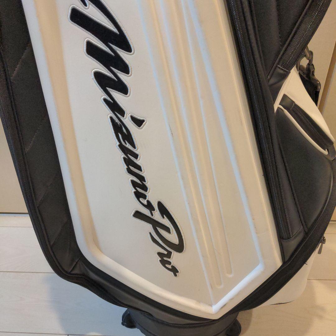 mizuno proミズノプロ　キャディバッグ　ゴルフバック 白 中古品 希少