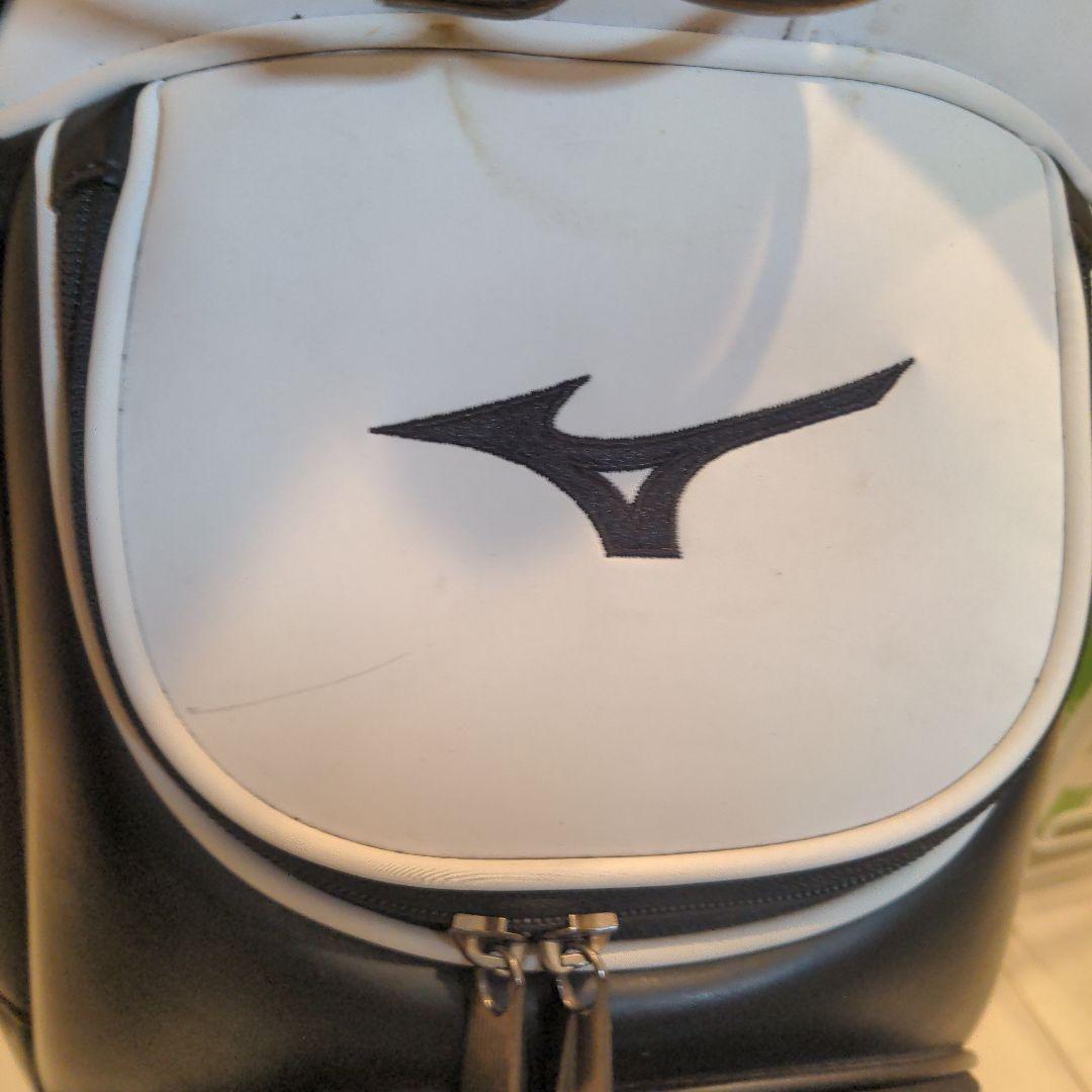 mizuno proミズノプロ　キャディバッグ　ゴルフバック 白 中古品 希少