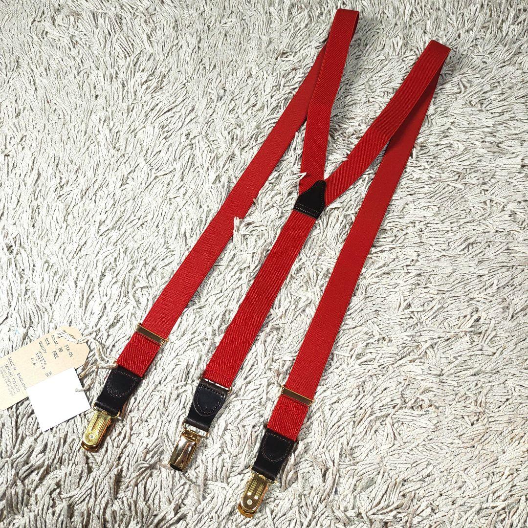 【新品タグ付き】アルバロートサーストン × スタボーン　サスペンダー　レッド