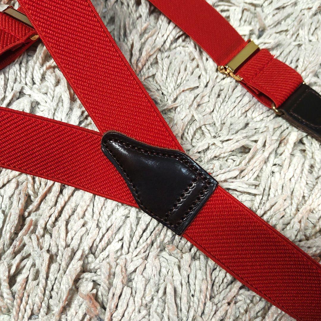 【新品タグ付き】アルバロートサーストン × スタボーン　サスペンダー　レッド