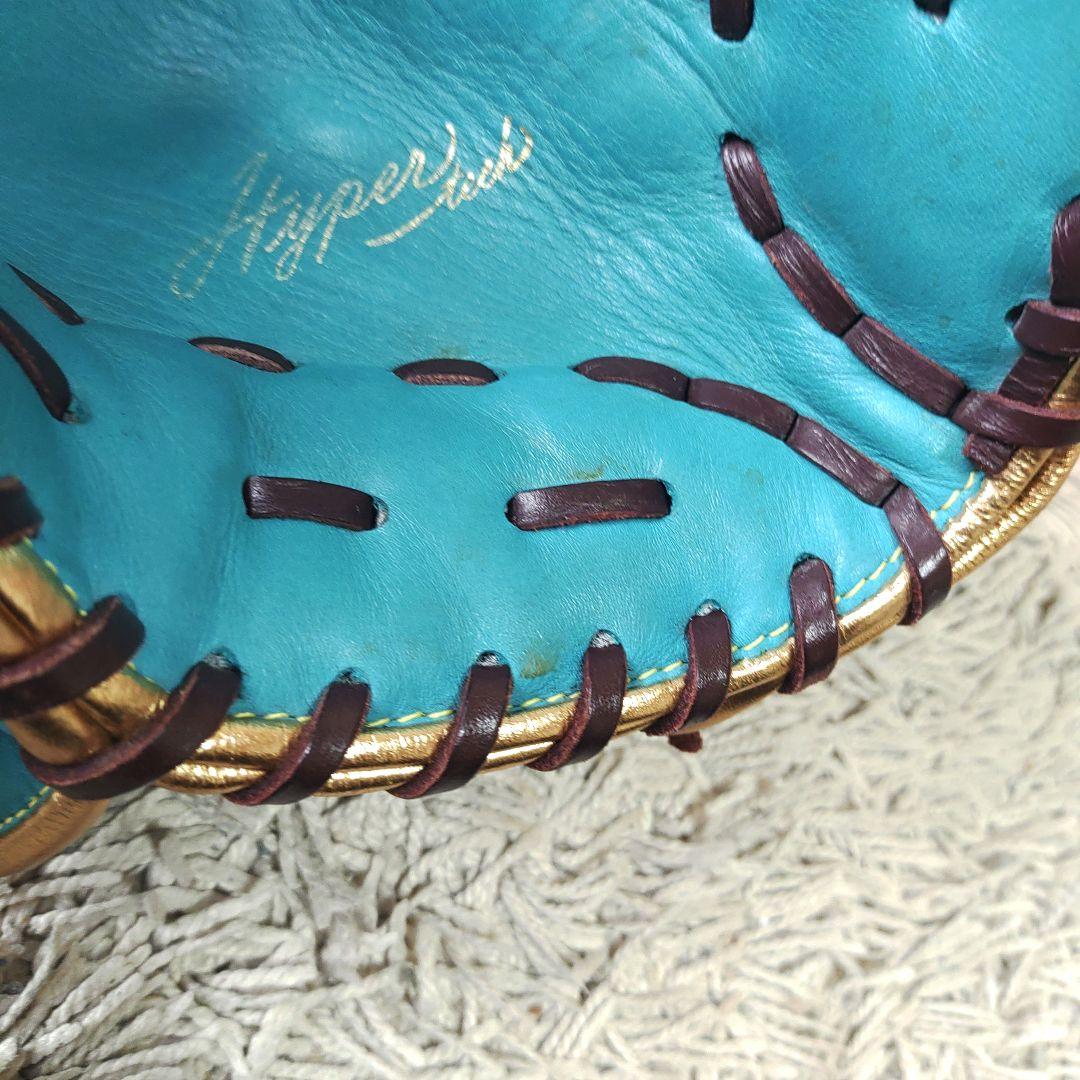 【良品・ターコイズ】Rawlings ローリングス 軟式野球　グローブ　投手用