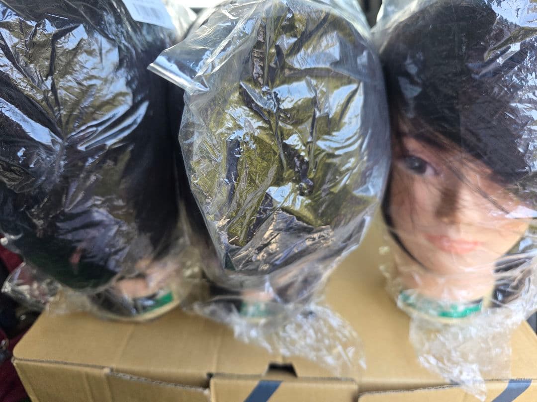 値下げ大歓迎！ 三矢練習用 ウィッグ 美容師実技試験対応5体