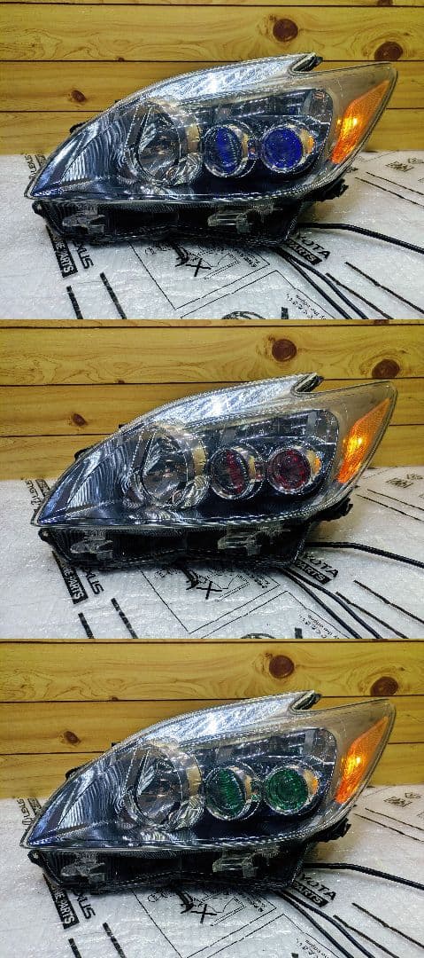 30プリウス LED ヘッドライト ツーリング US仕様 USDM 黄ばみ無し