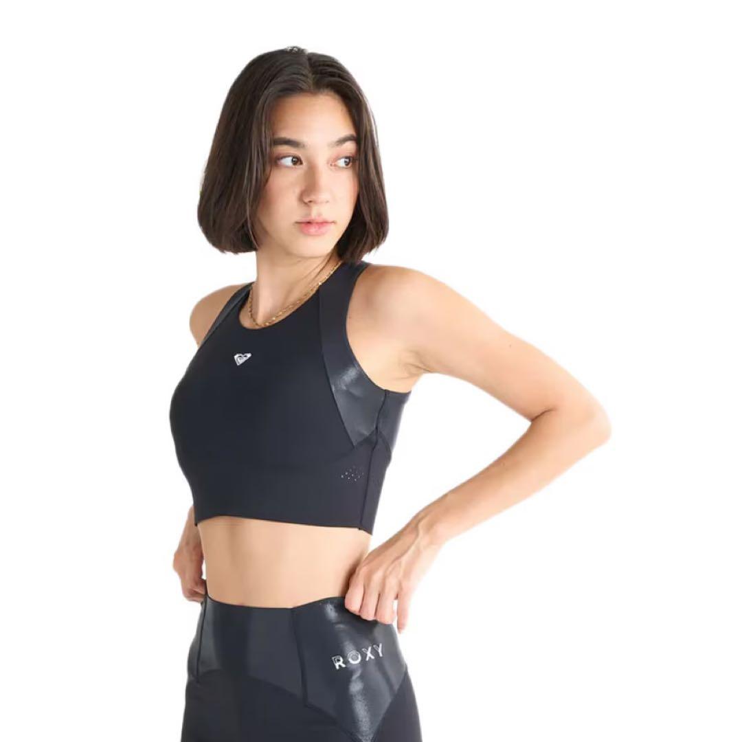 ROXYロキシースポーツブラとレギンスセット ブラック ヨガピラティスジム