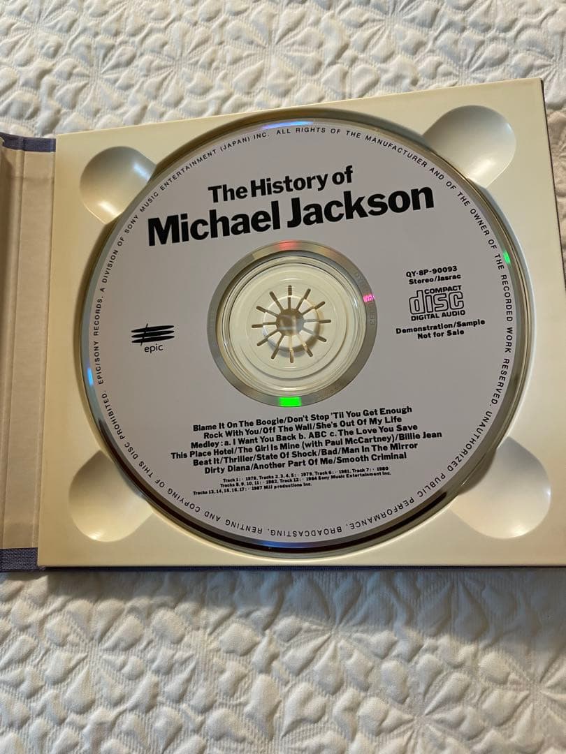 洋楽 The History Of Michael Jackson Promo CD