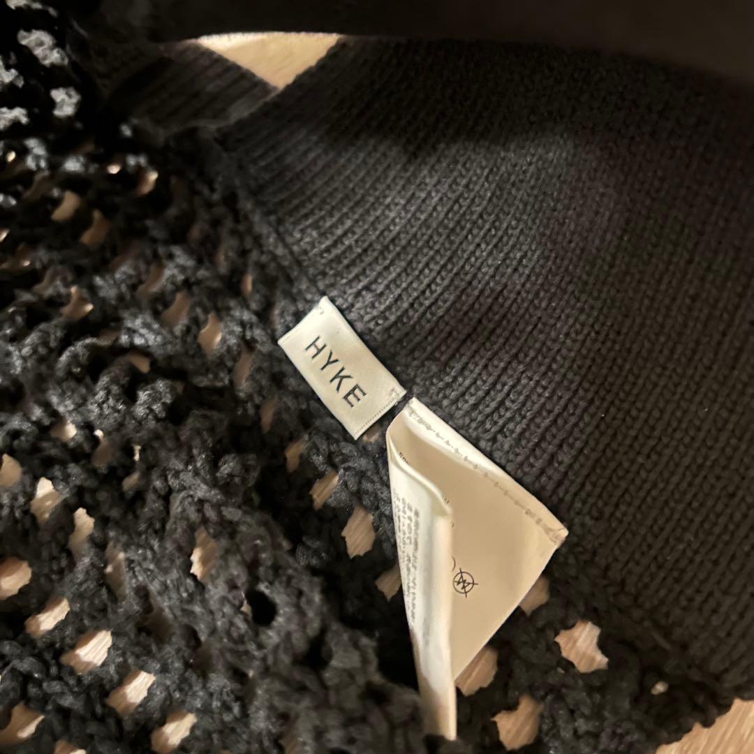 HYKE ノースリーブ　ニットベスト　美品　s 黒