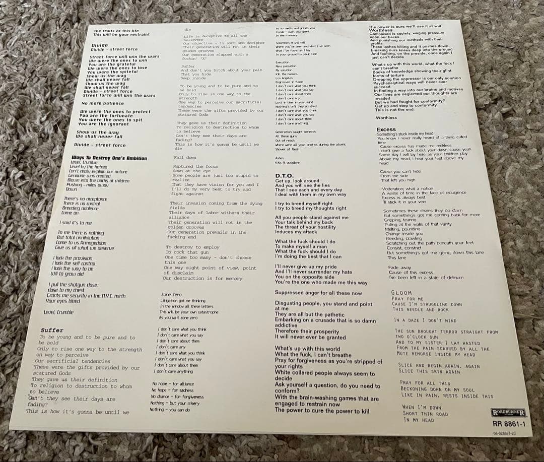 Vision of disorder 1st LP おまけ付