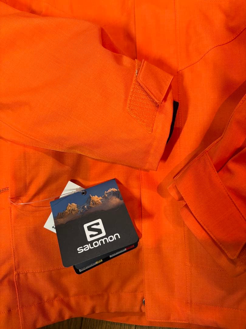 Salomon オレンジジャケ★スキースノボ★メンズS着丈75★未使用早い者勝ち