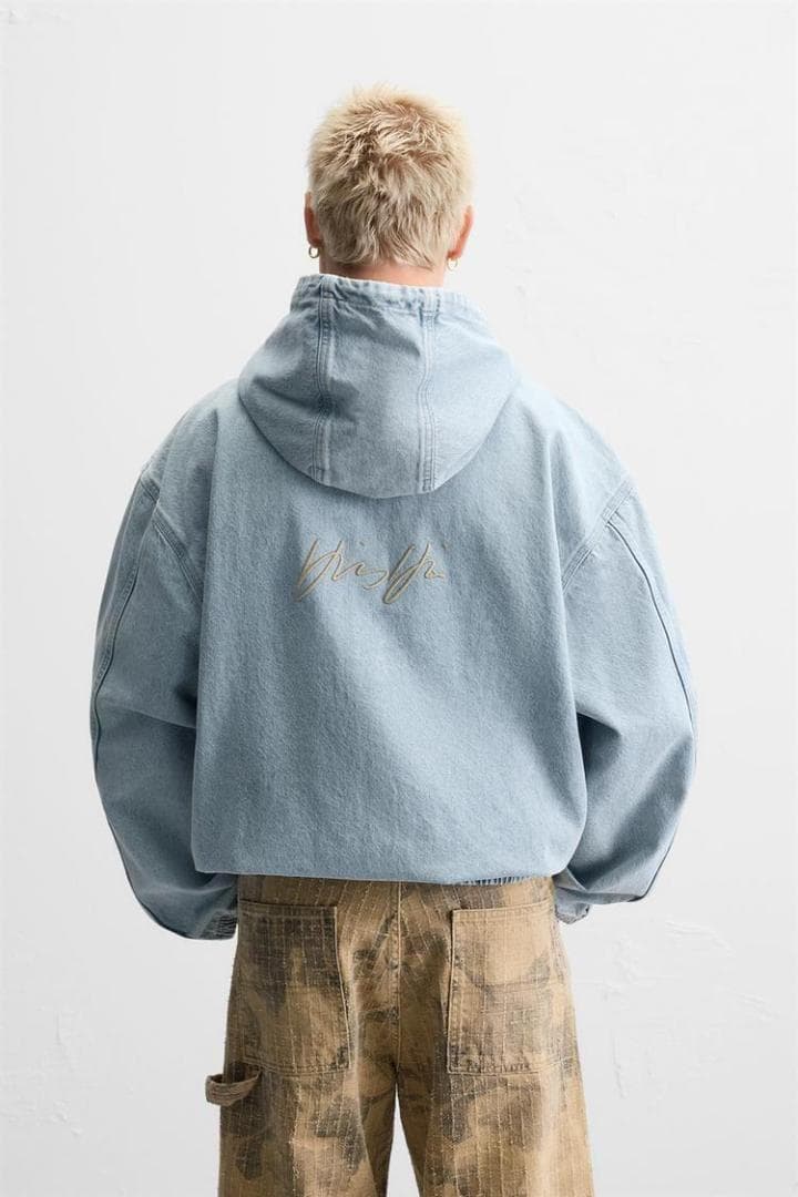 ZARA ザラ フード デニムジャケット L