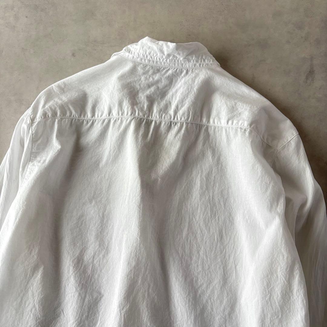 美品♡　フランク&アイリーン　Eileen　長袖　スキッパー　シャツ　XS　白
