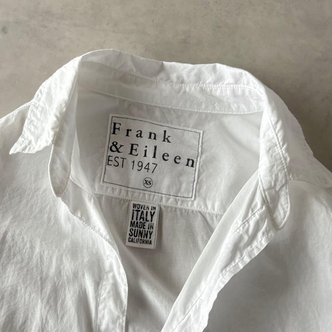 美品♡　フランク&アイリーン　Eileen　長袖　スキッパー　シャツ　XS　白