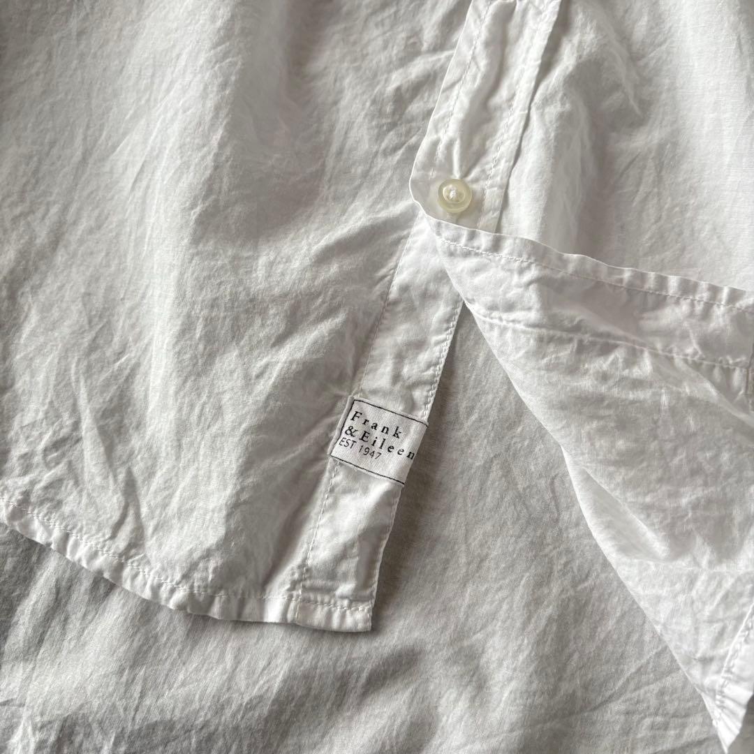 美品♡　フランク&アイリーン　Eileen　長袖　スキッパー　シャツ　XS　白