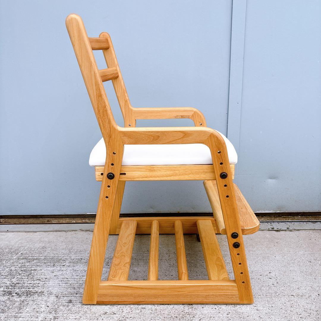 【美品】一生紀 ISSEIKI 学習椅子 LIFE-2KD デスクチェア 天然木