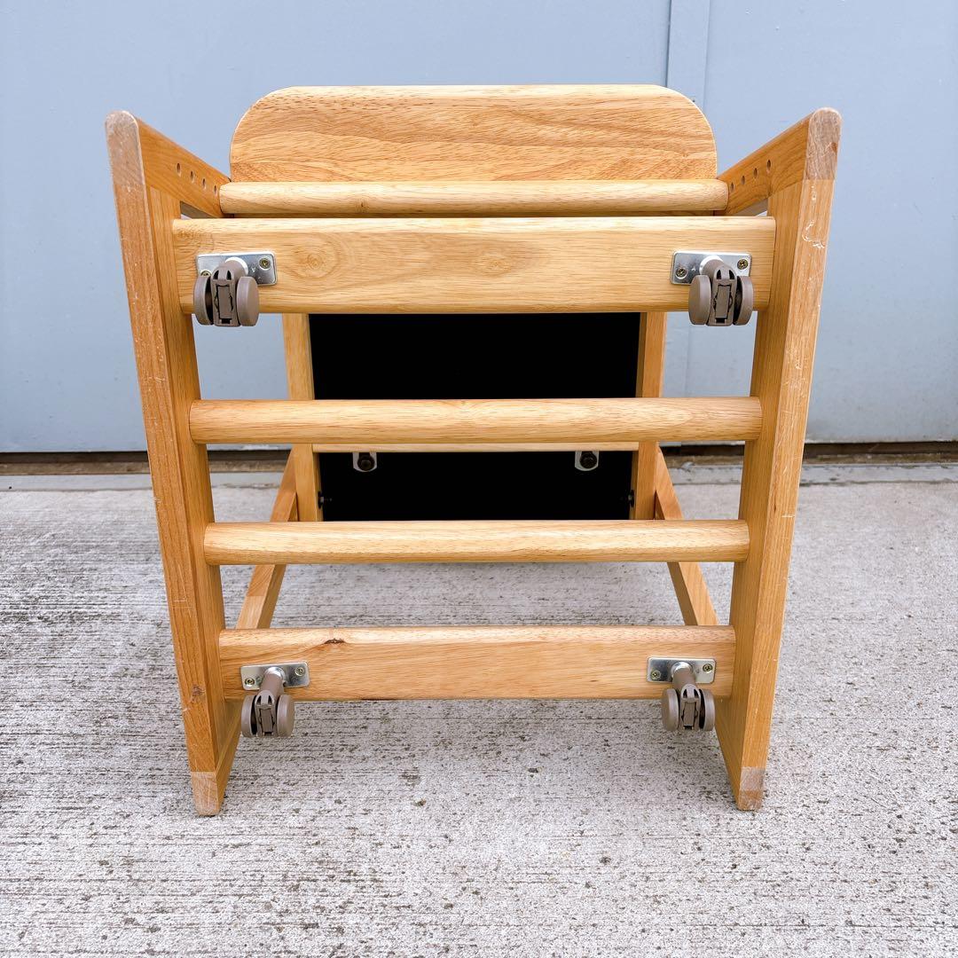 【美品】一生紀 ISSEIKI 学習椅子 LIFE-2KD デスクチェア 天然木