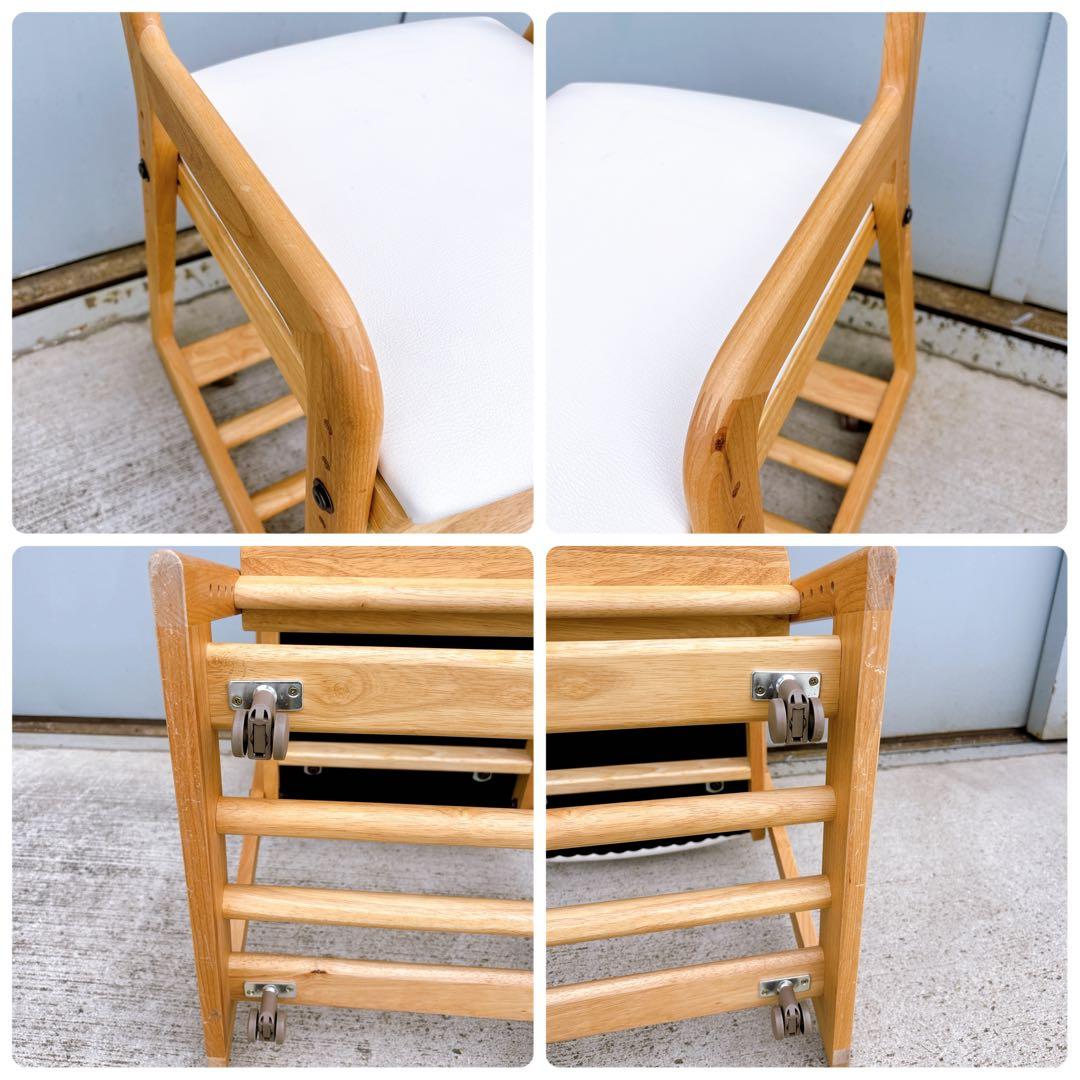【美品】一生紀 ISSEIKI 学習椅子 LIFE-2KD デスクチェア 天然木