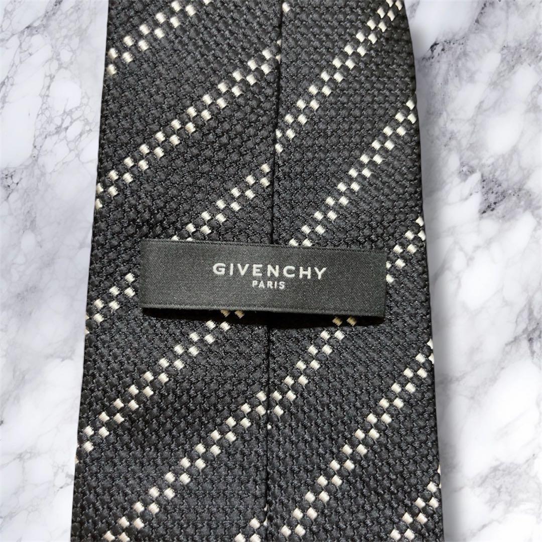 GIVENCHY ストライプ ネクタイ ブラック