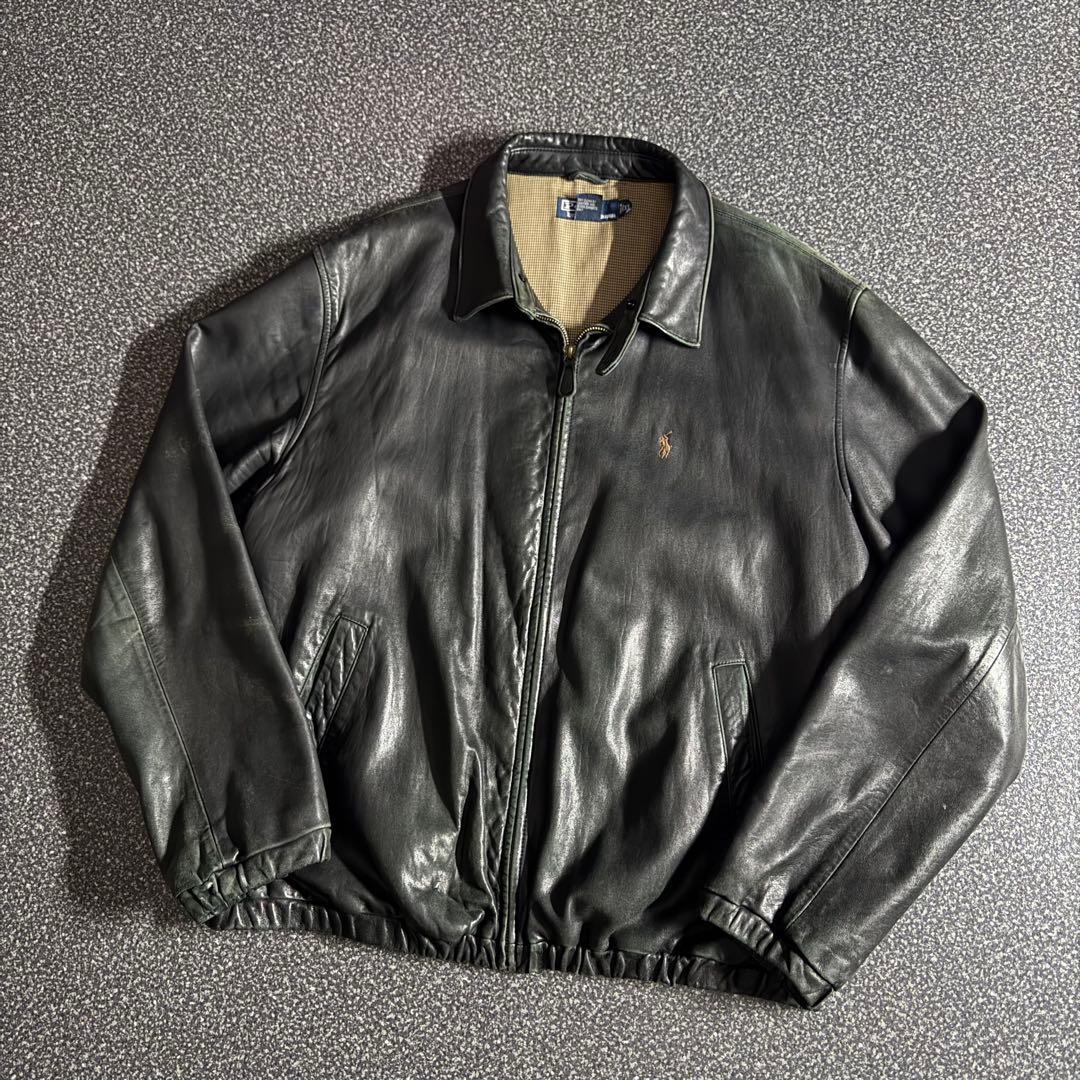 ジャケット・アウター 90s Polo Ralph Lauren leather swing top