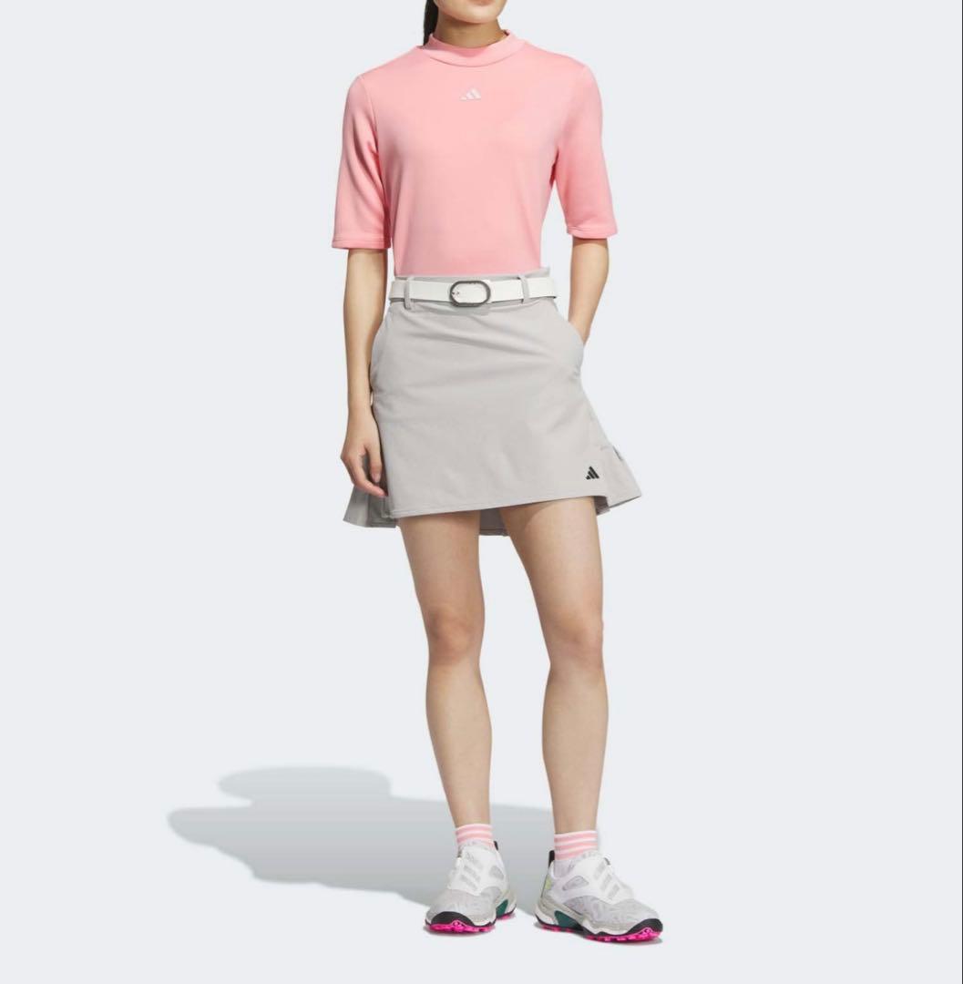 新品adidas ゴルフモックネック　WIND.DRYバックプリーツスカート