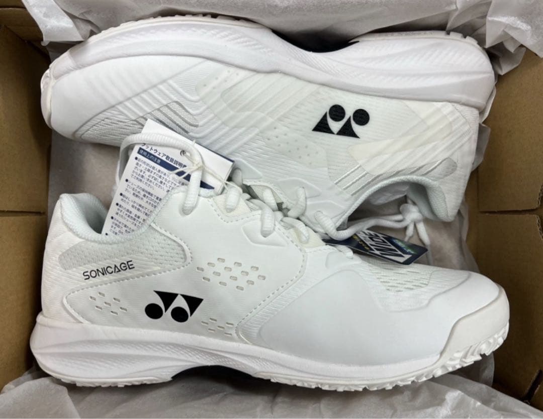 YONEXテニスシューズ クレー・砂入人工芝用 4E wide 011 25.5
