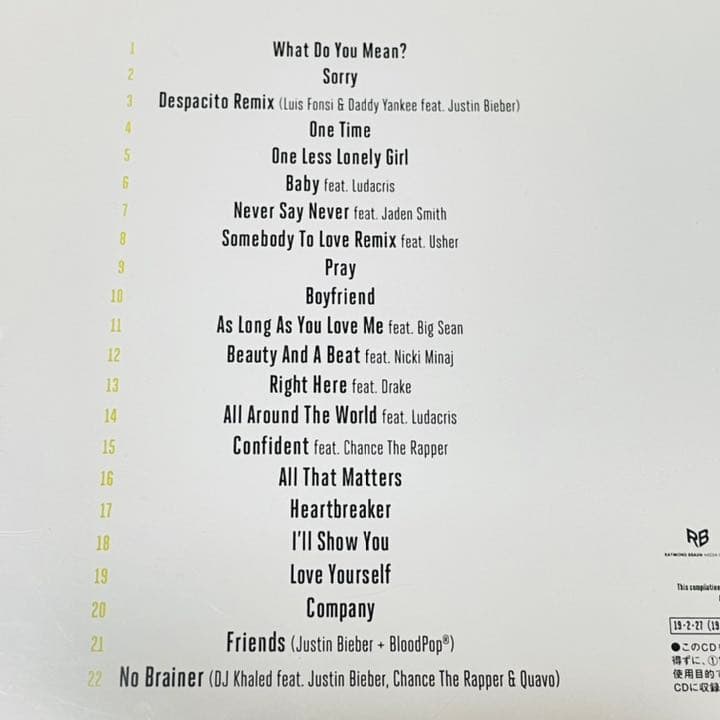 洋楽　CDセット ジャスティン・ビーバー　テイラースイフト　マルーン5 SIA
