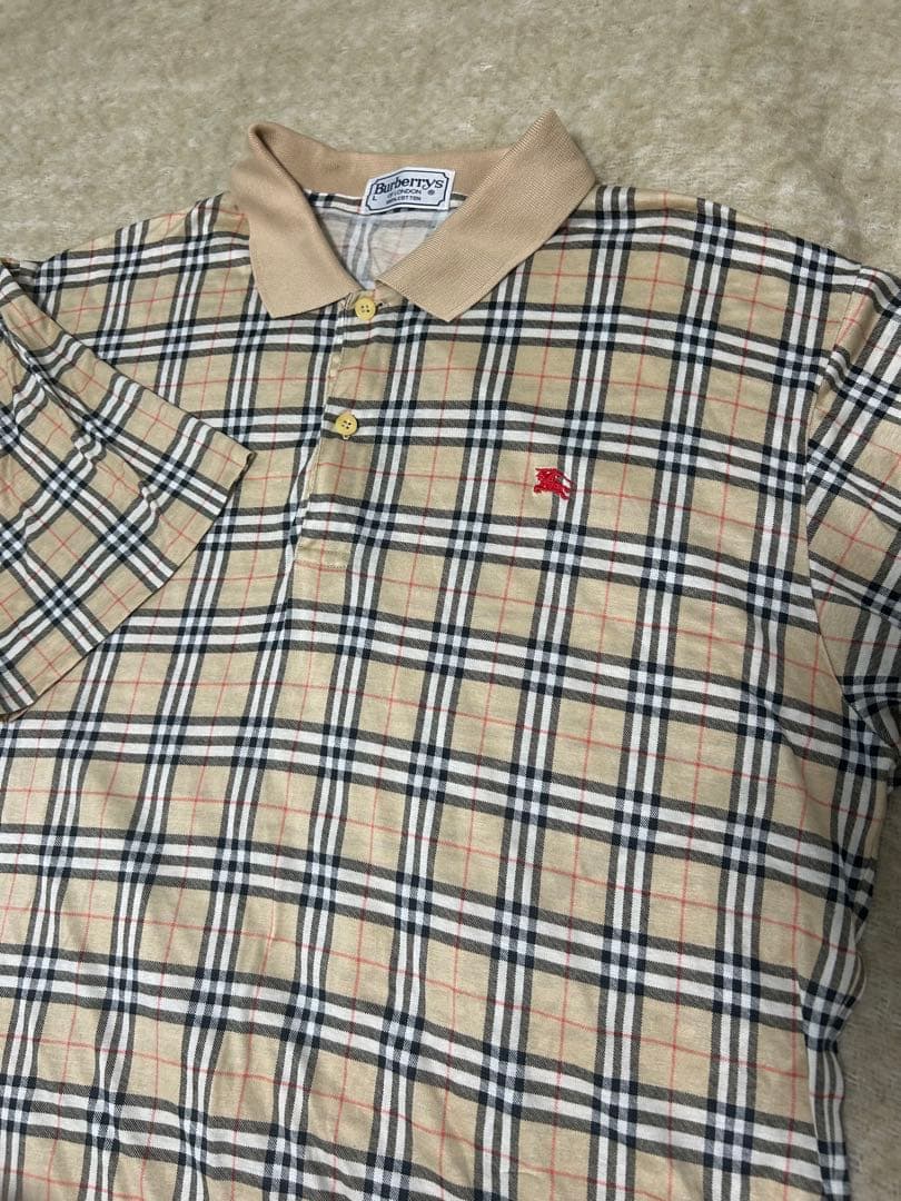 Burberry チェック柄 ポロシャツ