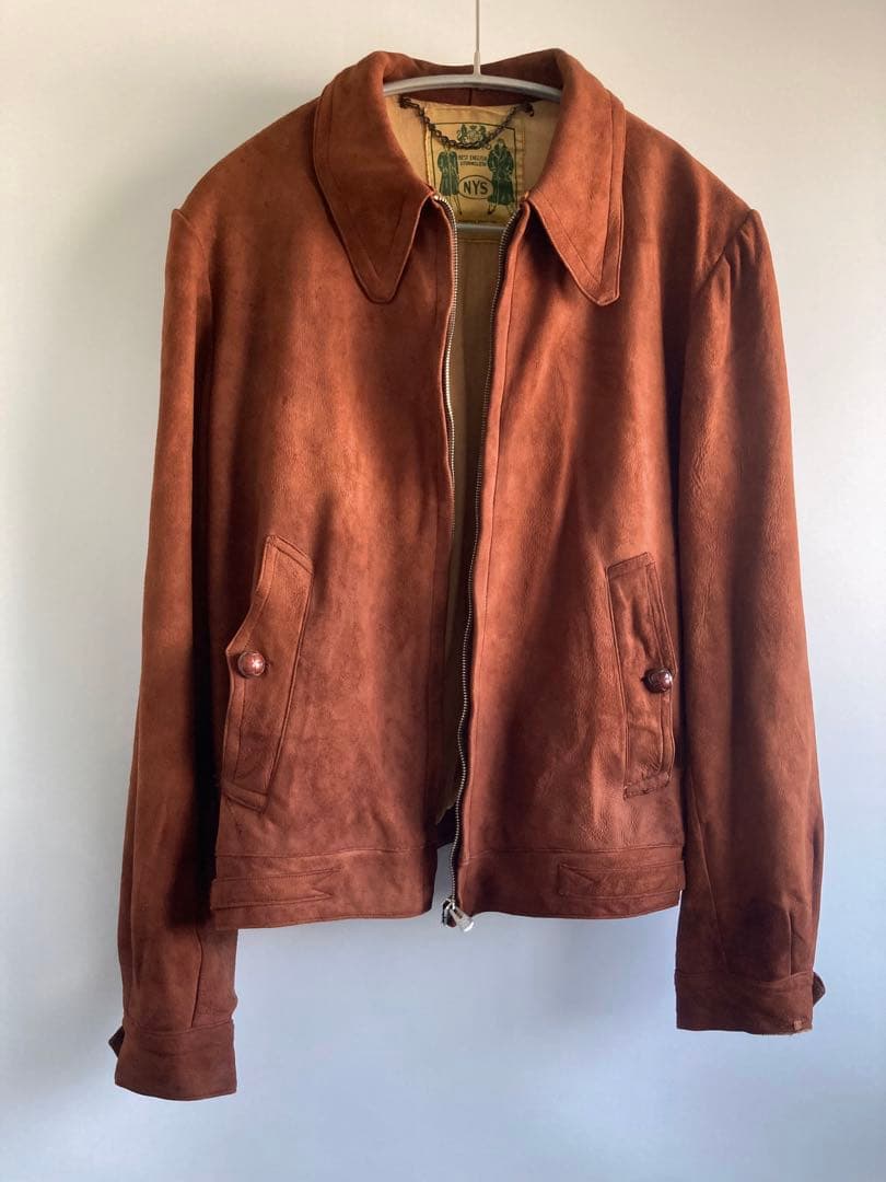 ジャケット・アウター 40s Vintage Suede Leather Sports JKT
