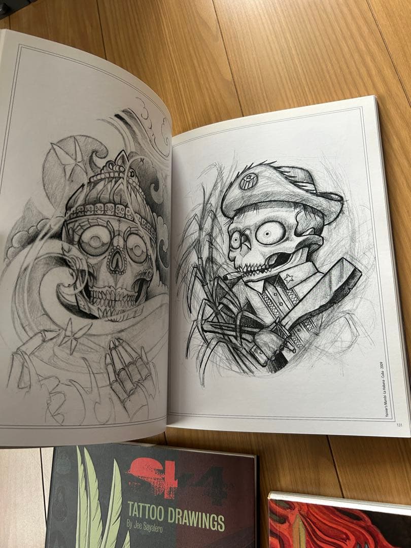 3冊タトゥースケッチブック Tattoo Sketchbook