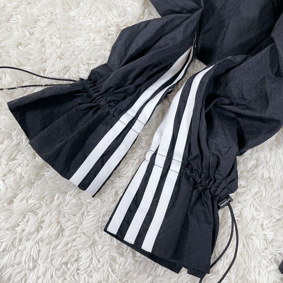 希少　adidas アディダスオリジナルス フリルロングワンピース ティアードS