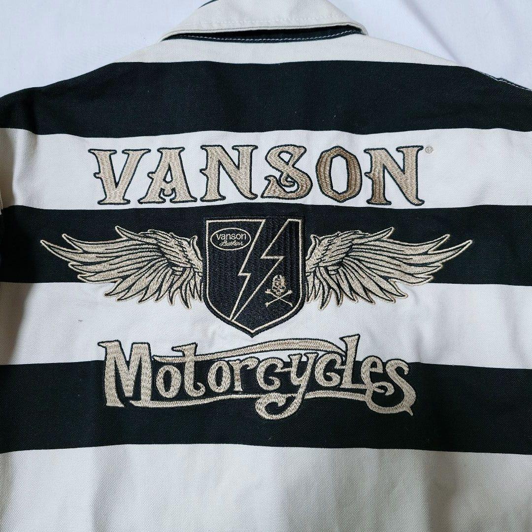 VANSON　バンソン　囚人　ボーダー　ジャケット サイズXXL