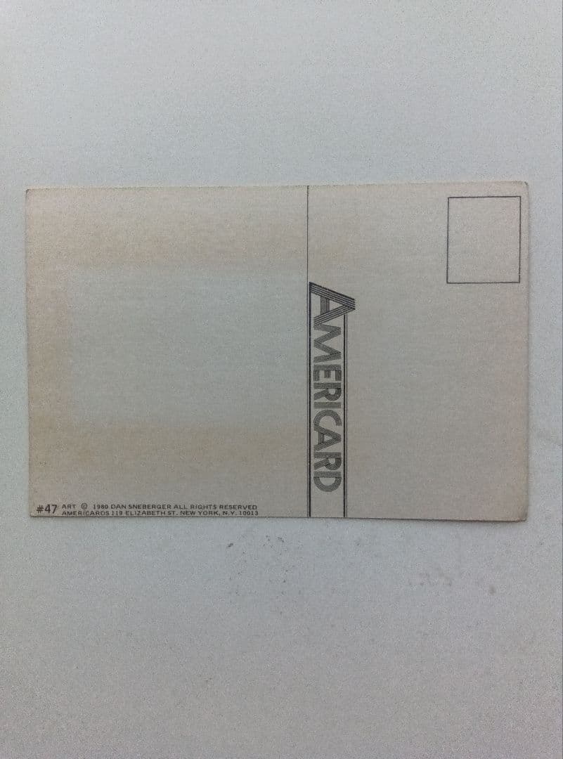 1980年のFREAK‐BROTHERSのコミック＆ポストカード×2枚。