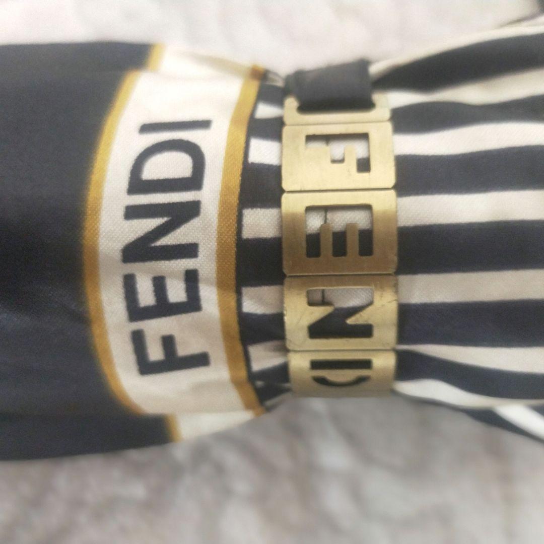 [希少品！]　FENDI　フェンディ折りたたみ傘　黒　ブラック