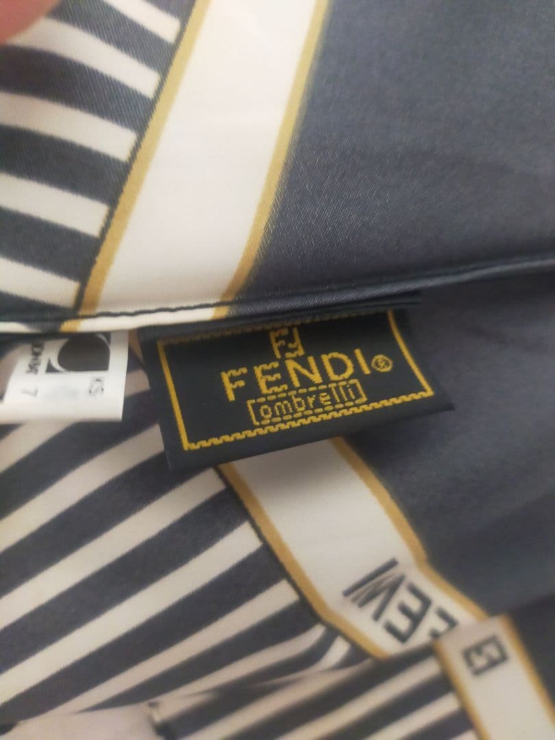[希少品！]　FENDI　フェンディ折りたたみ傘　黒　ブラック