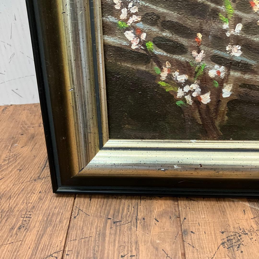 レトロ 万里の長城 風景画 油彩画 油絵 アート 絵画 額縁 額装 インテリア