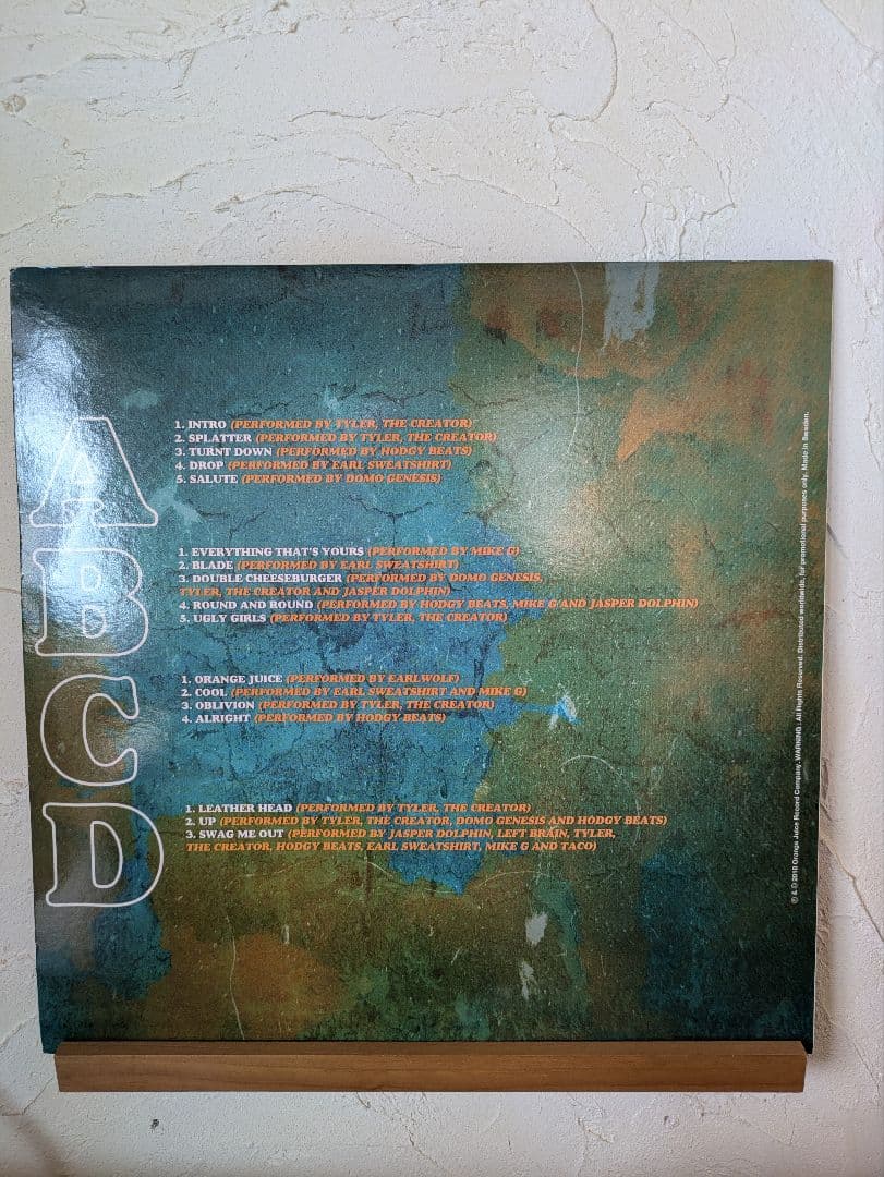 ODD FUTURE RADICAL レコード　クリア版
