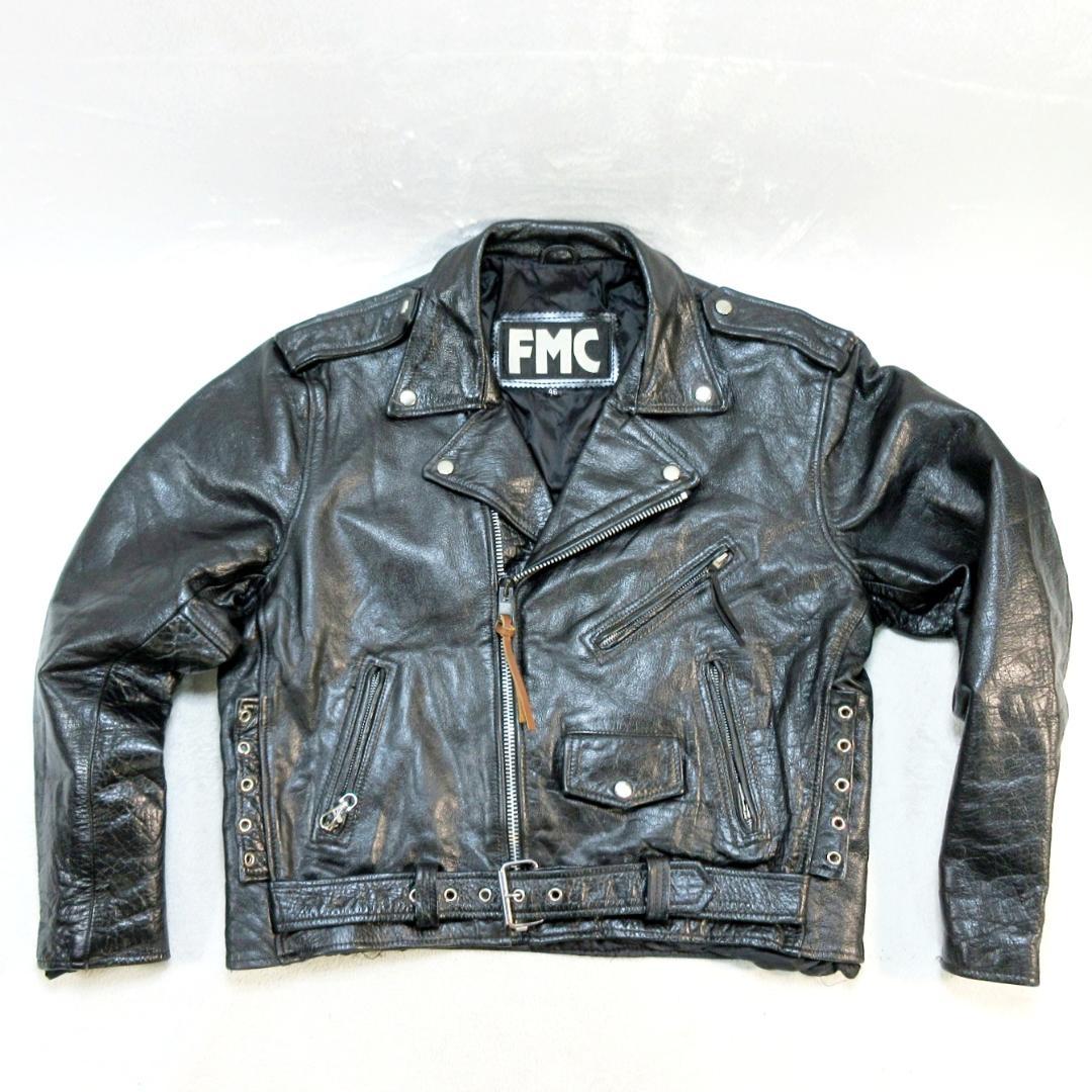 '80s vintage FMC レザーダブルライダース ジャケット 46サイズ