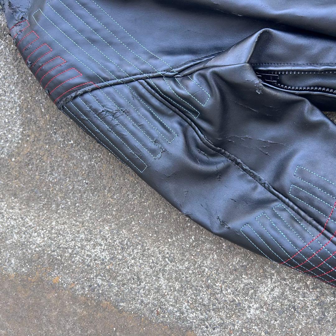 ジャケット・アウター Y-3 stitch leather bomber jacket archive