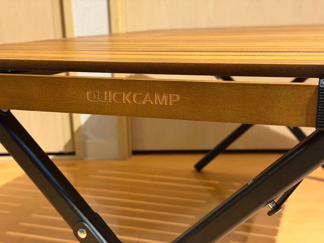 QUICK CAMP クイックキャンプ ウッドロールローテーブル