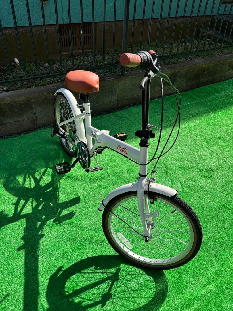 コカコーラ折りたたみ変速ギア付自転車