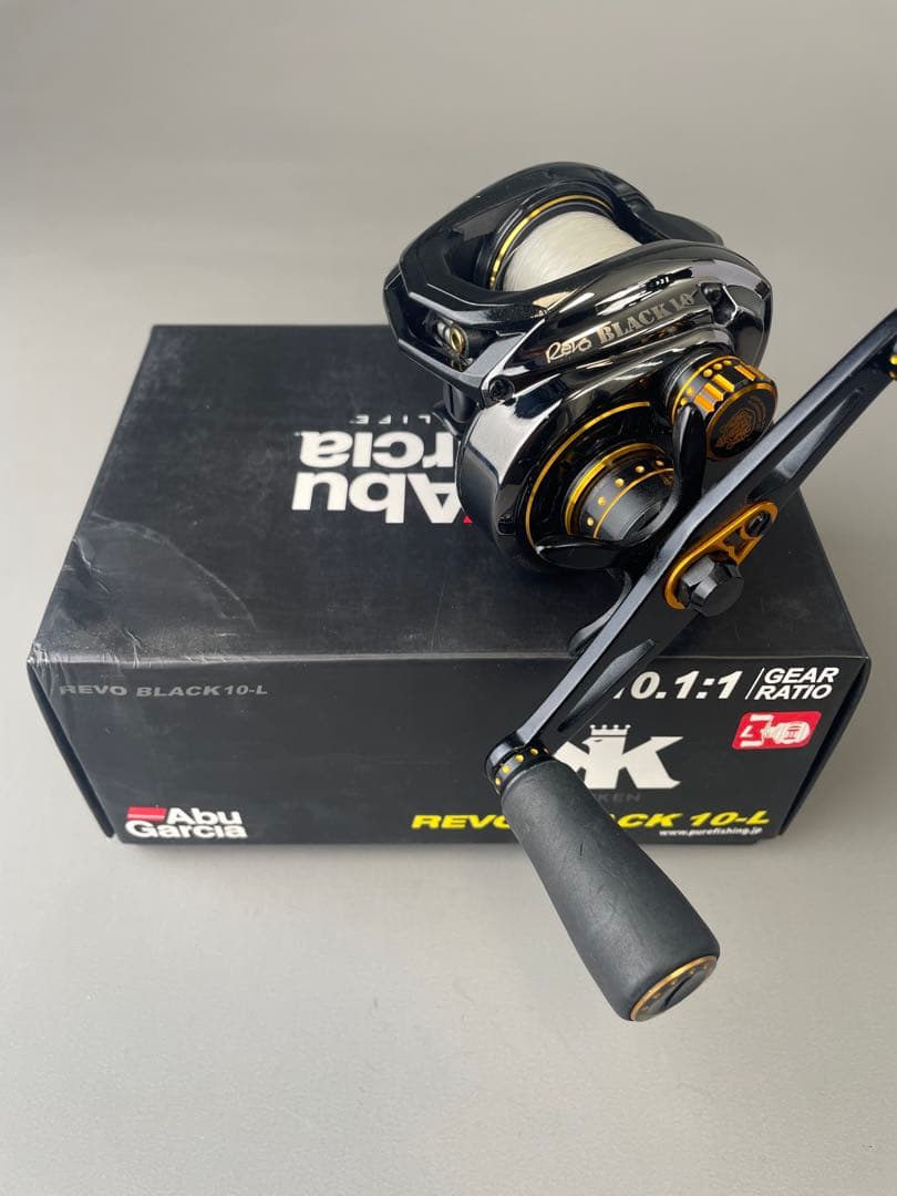 abu アブ revo black 10 ブラック10 レフト 美品