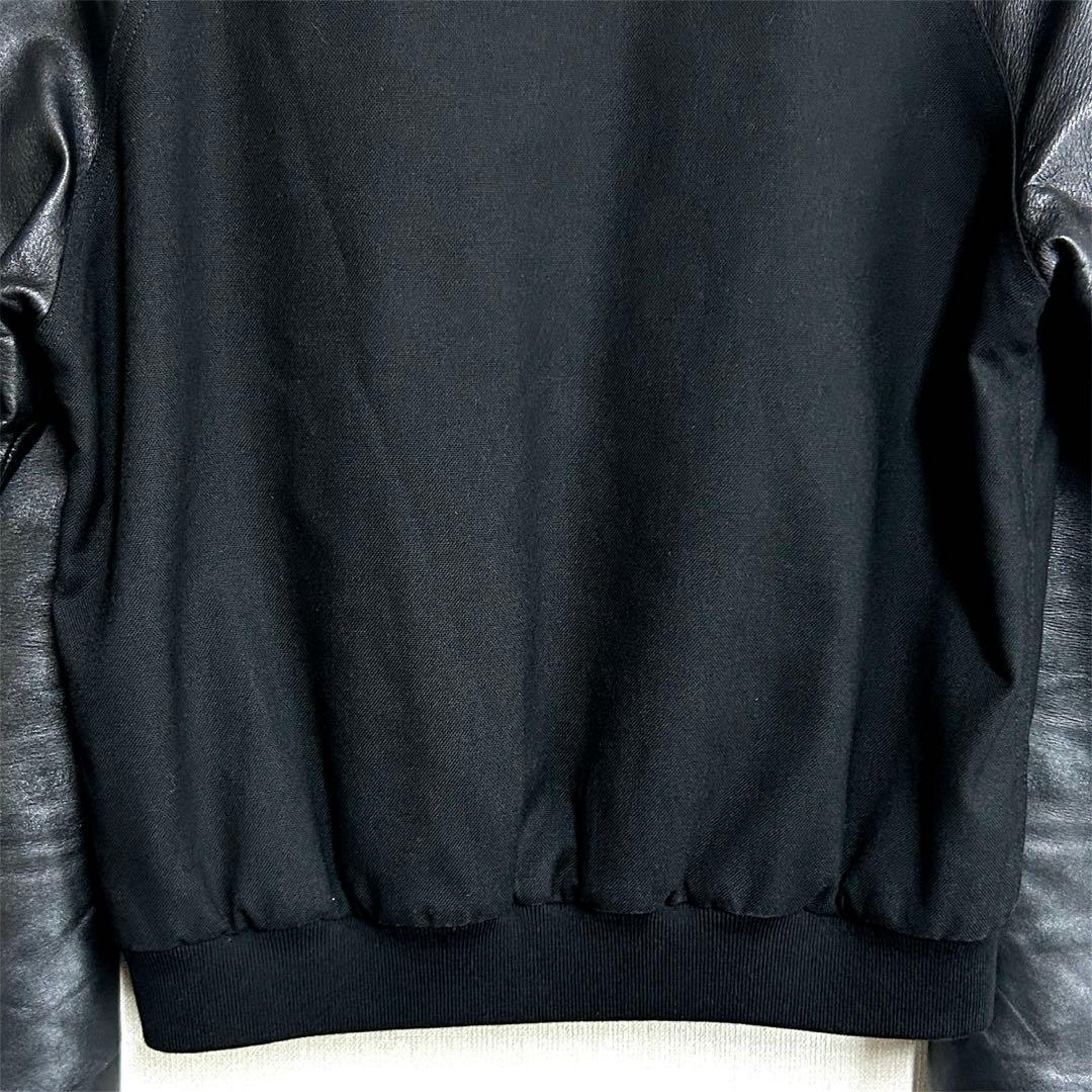 SAINT LAURENT PARIS エディ期 レザー切替ジャケット 羊革