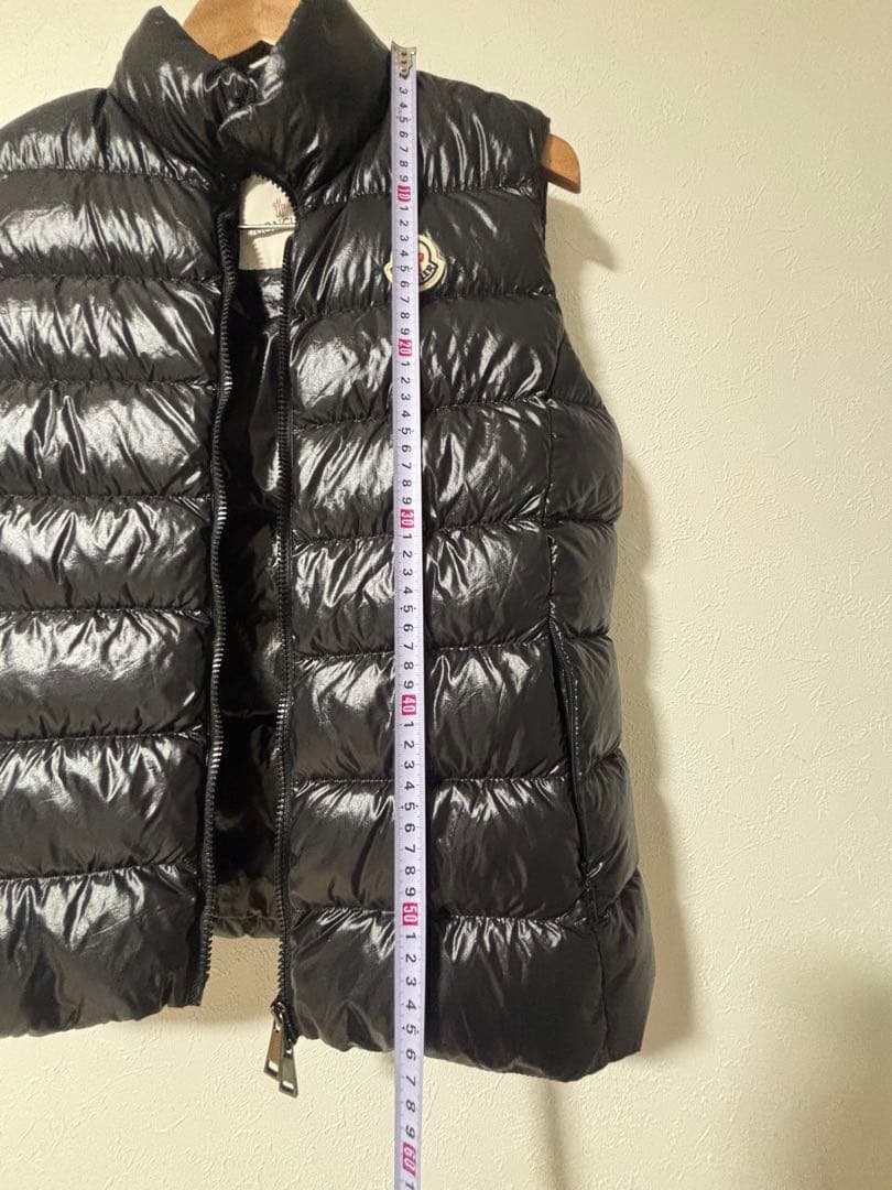モンクレール MONCLER ブラック ダウンベスト サイズ1