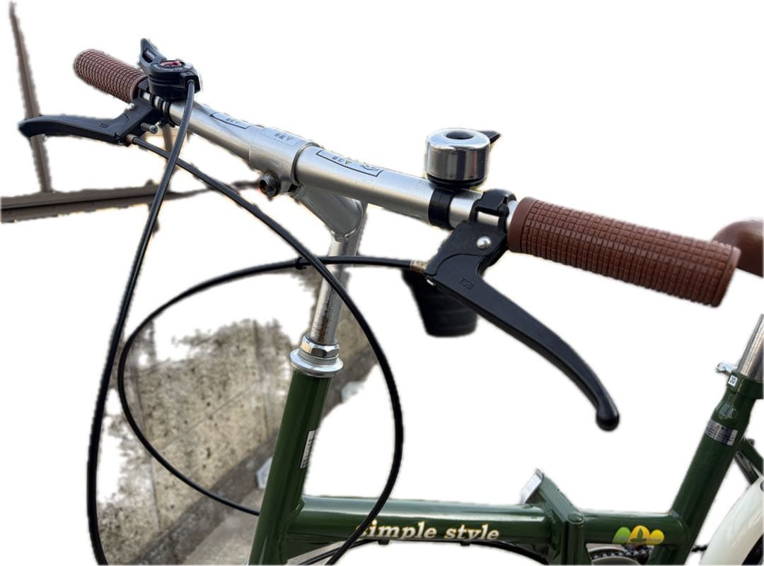 simple style 折りたたみ自転車 グリーン