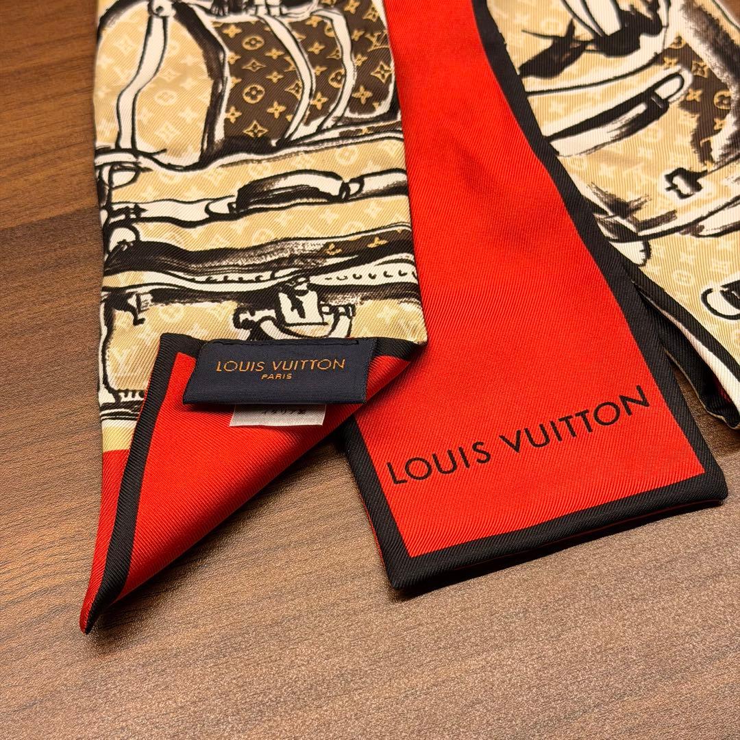 LOUIS VUITTON ルイヴィトン バンドー トランク シルクスカーフ