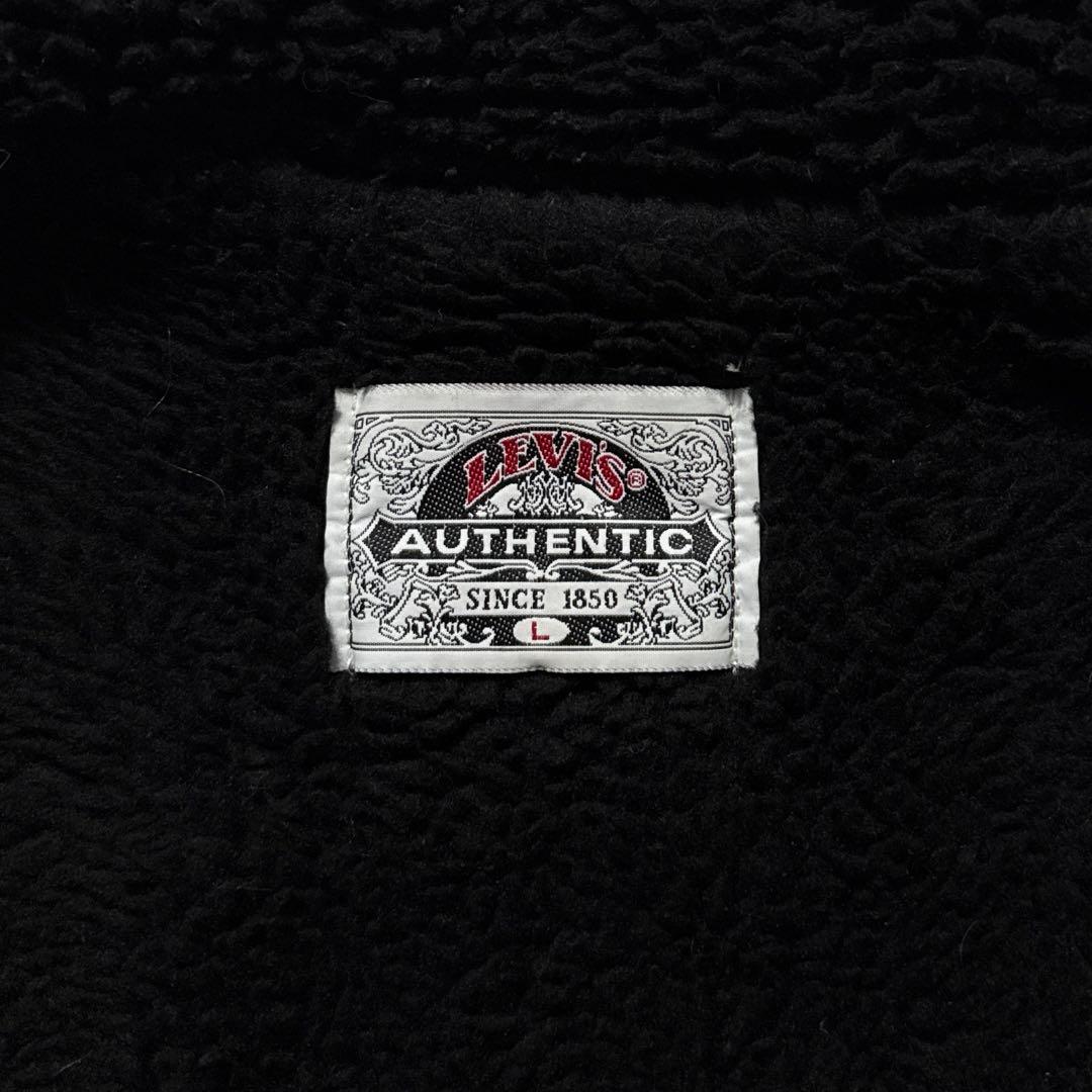 スペシャル 92年 Levi's ブラックデニム ボアジャケット LARGE