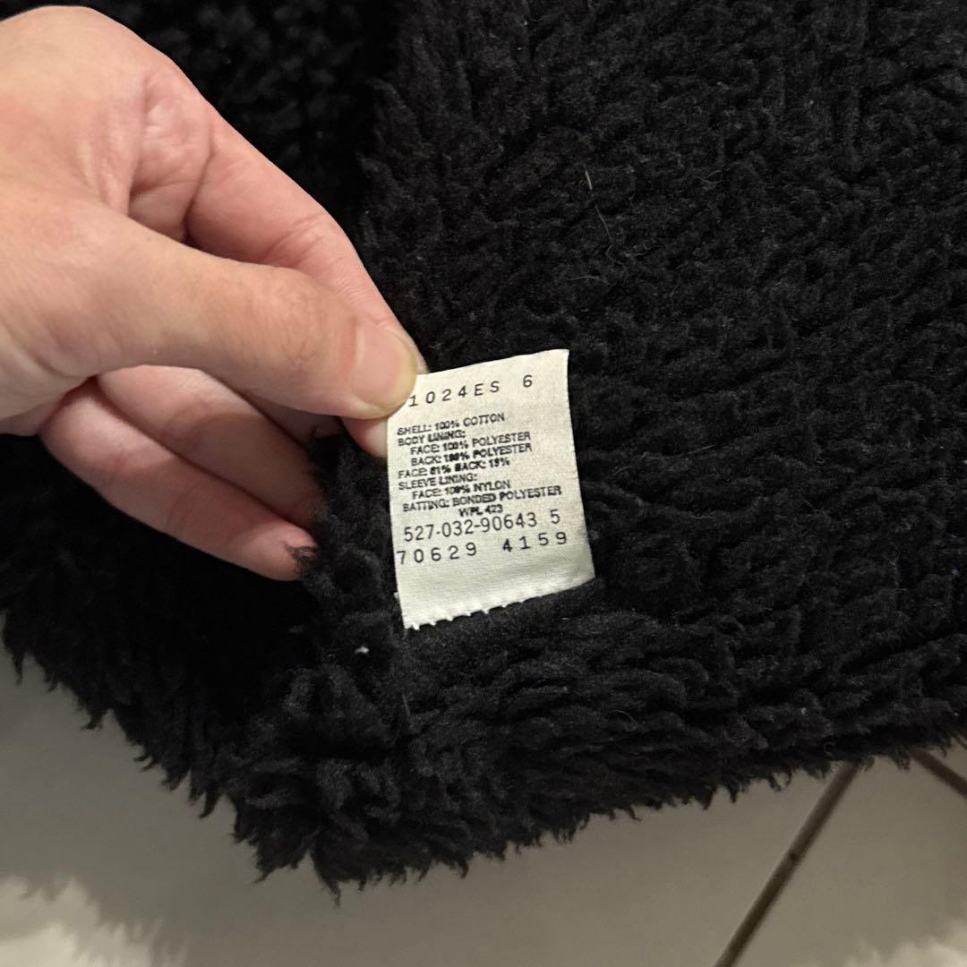 スペシャル 92年 Levi's ブラックデニム ボアジャケット LARGE