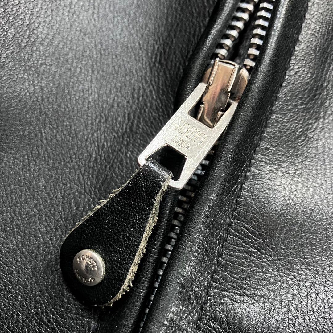✨美品✨ショットSchott シングルライダース 米国製 ボアライナー 希少32