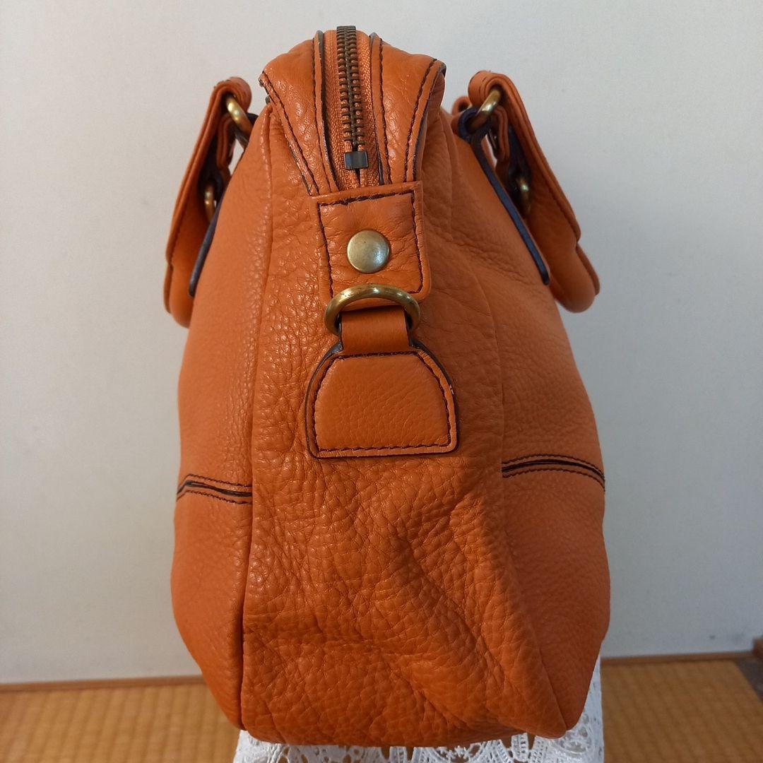 ひぃちゃん専用　Paul Stuart革製鞄　レディース　新品未使用オレンジ